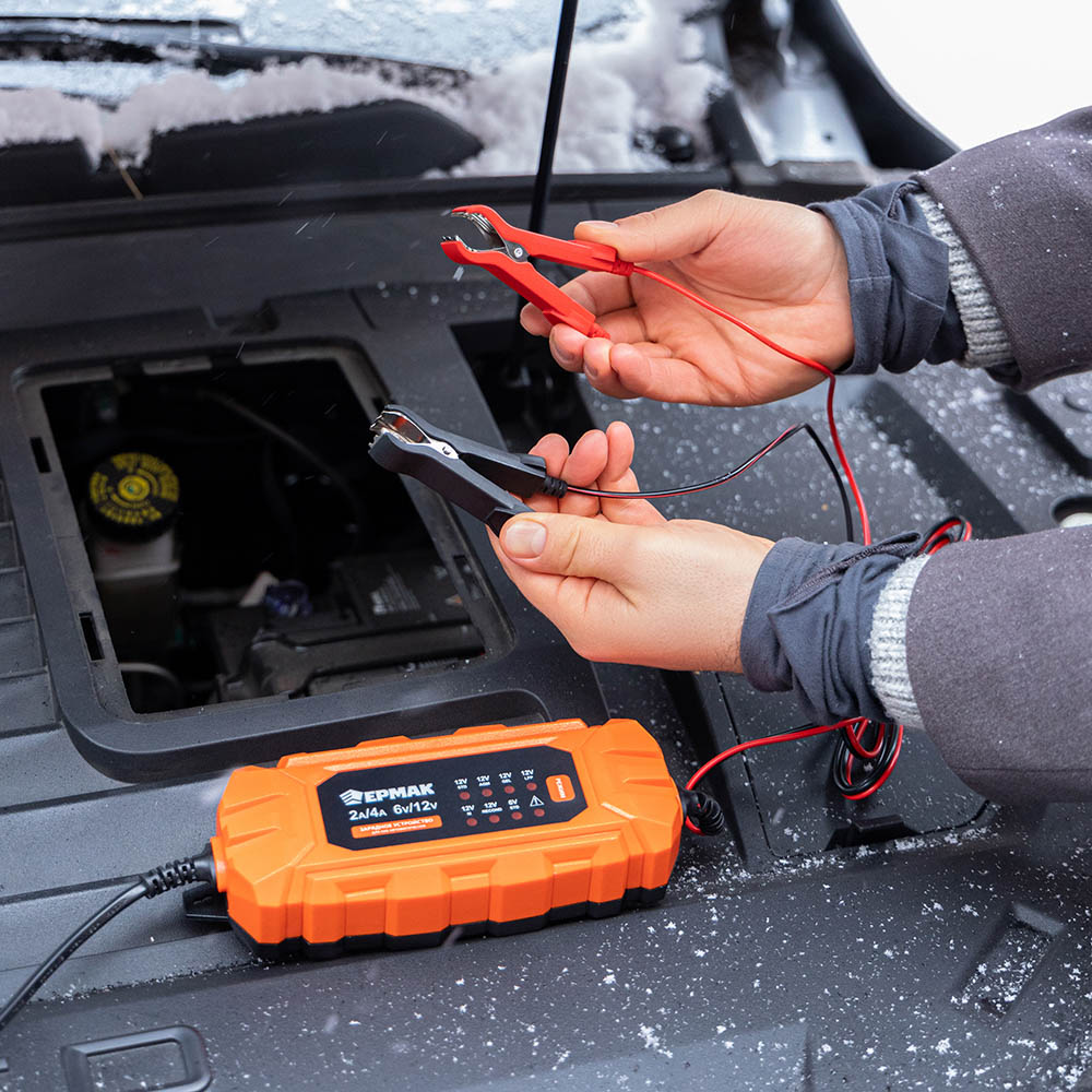 ЕРМАК Автоматическое зарядное устройство для АКБ, 4А, аналоговое управление, арт.№ 721-011