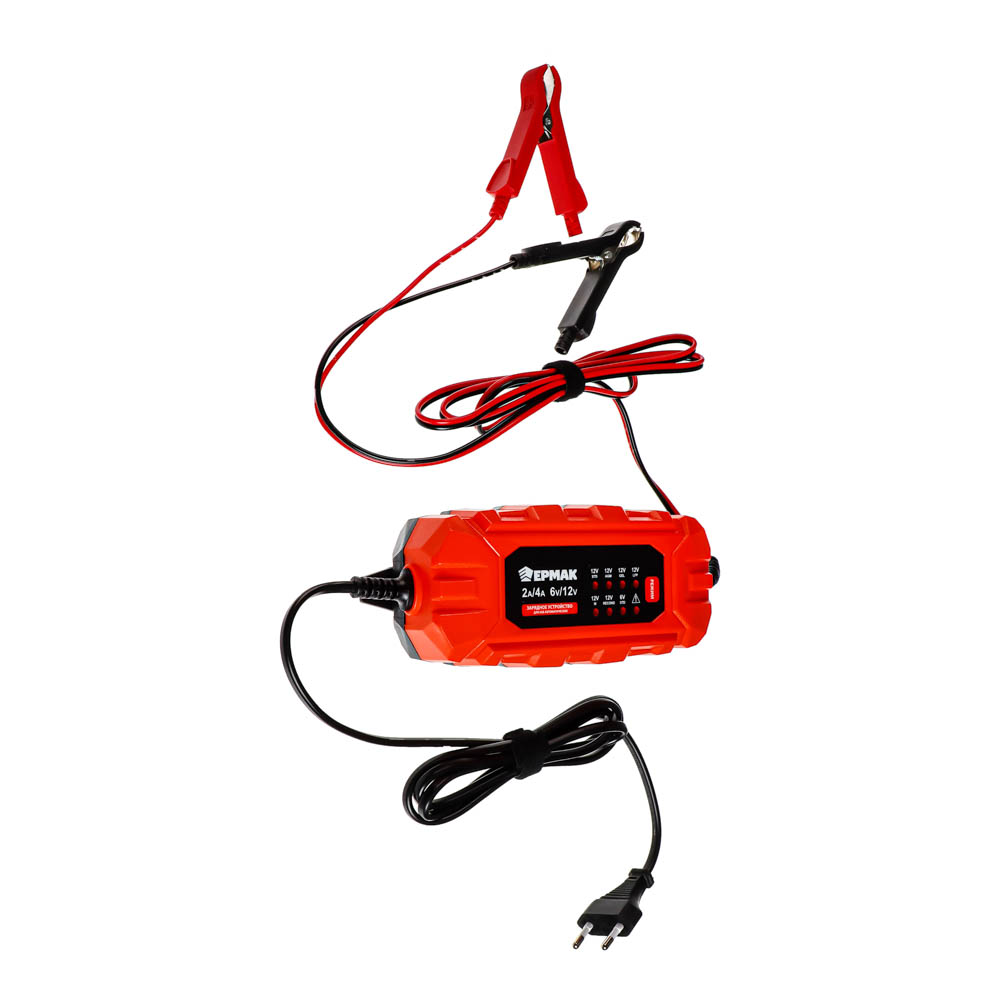 ЕРМАК Автоматическое зарядное устройство для АКБ, 4А, аналоговое управление, арт.№ 721-011