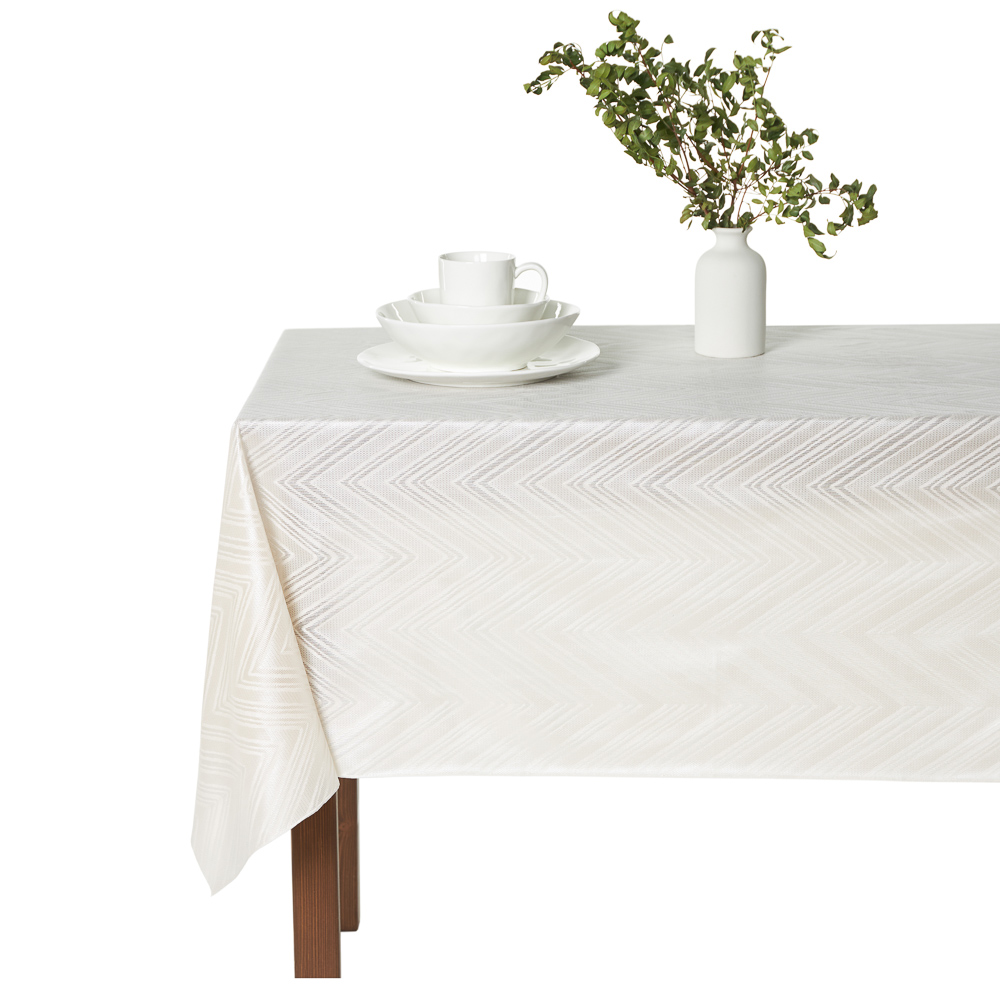 PROVANCE Милк Скатерть ПВХ 137х180см ажурная, листья, арт.№ 479-301