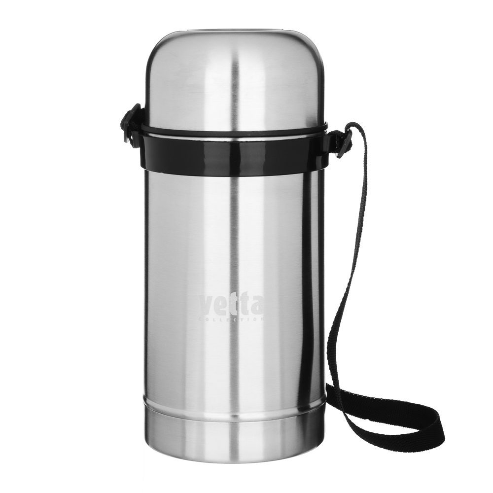 VETTA Термос металлический "Суповой" с широким горлом 1,00л серебристый, арт.№ 841-073