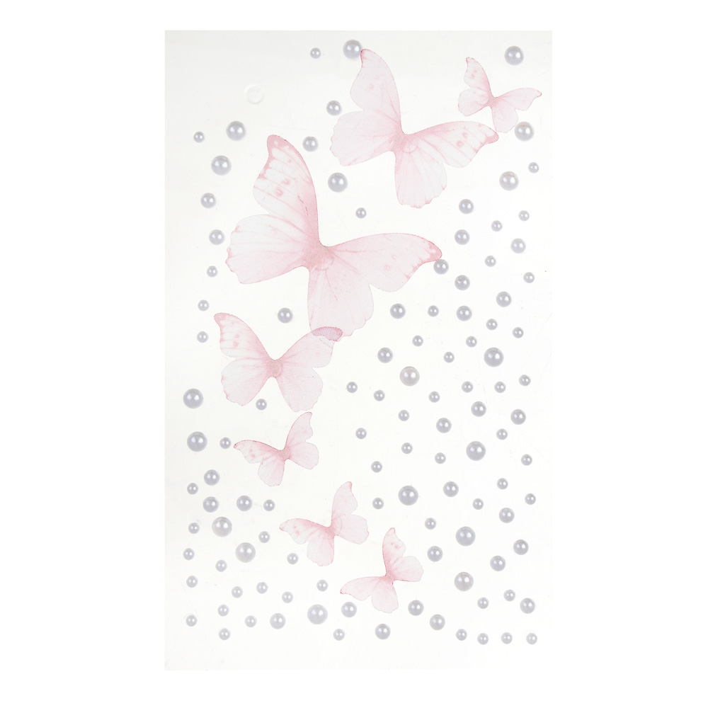 Наклейки и стразы для лица и тела тм ЮНИLOOK ,8х12 см, акрил, полиэстер, 3 дизайна,  ВЗ24-44, арт.№ 357-328