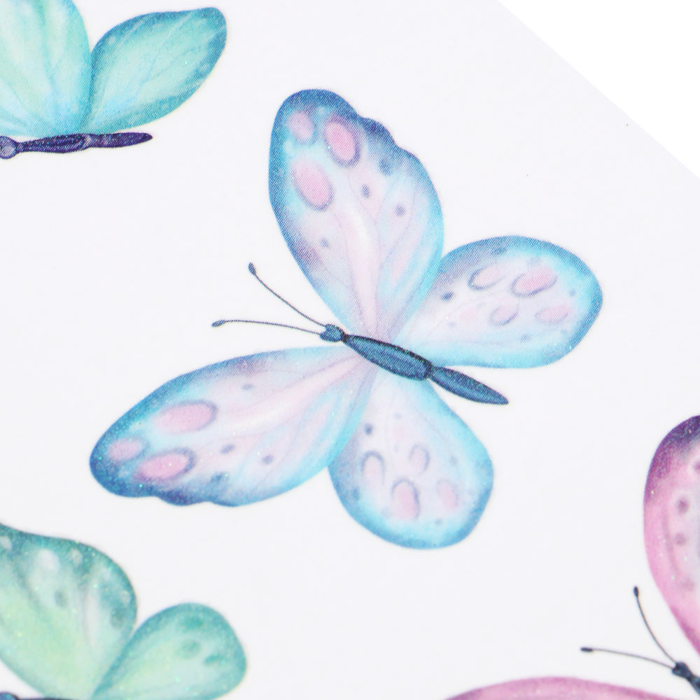 ЮНИLOOK Тату переводные для лица и тела бабочки, 11х10 см, ПВХ, 5 дизайнов, ВЗ24-47, арт.№ 357-329