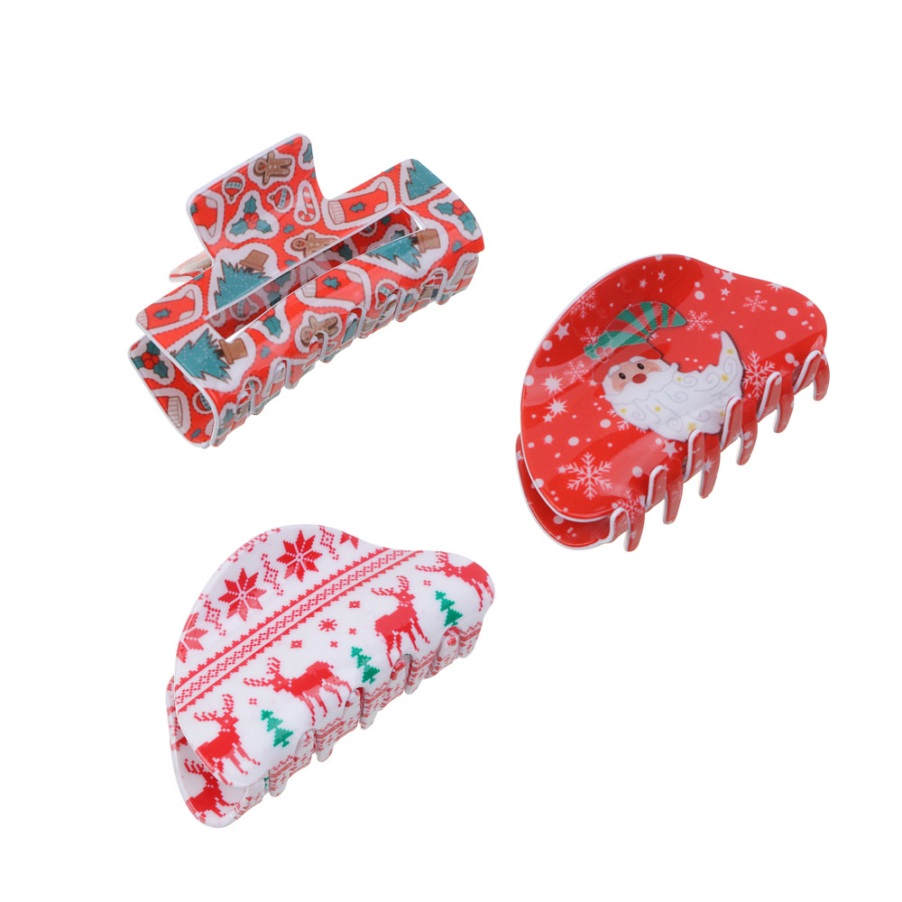 ЮНИLOOK Краб для волос, 8,5см, пластик, 3 дизайна, ACS-145нг, арт.№ 321-057