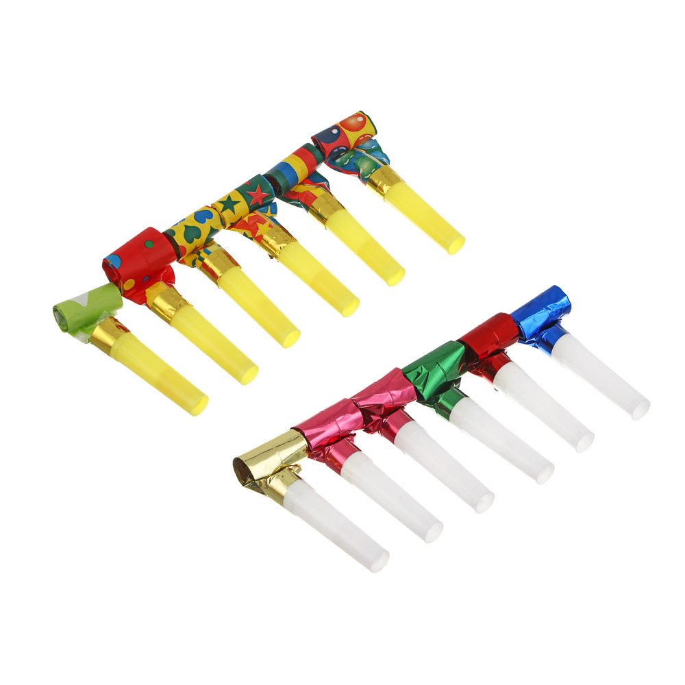 Набор языков-гудков тм Fntastic, 6 штук, фольга, бумага, пластик, арт.№ 585-013