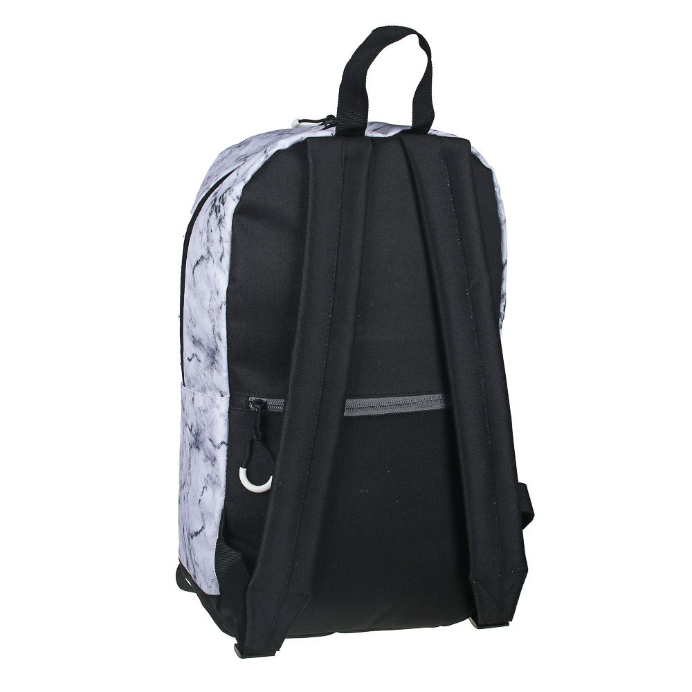 BY Рюкзак подростковый, 44x24,5x14см, "Мрамор", 1 отд., 4 карм., плотный ПЭ, арт.№ 254-502
