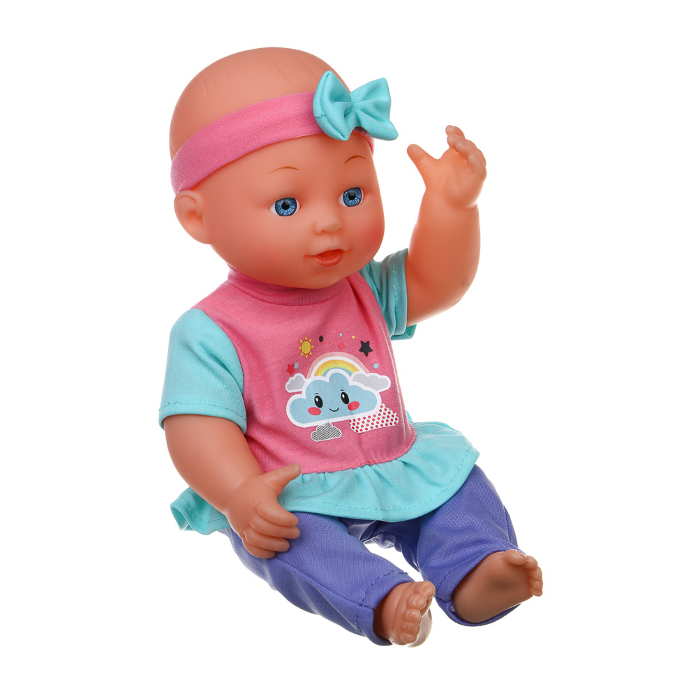 ИГРОЛЕНД Пупс 30 см с аксессуарами, PP, PVC, полиэстер, ABS, 41x10,5x33 см, арт.№ 436-121