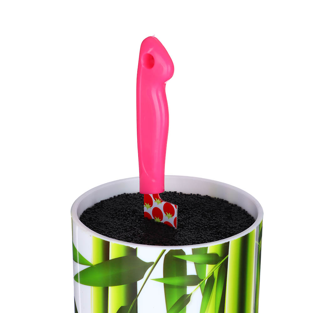 Подставка для ножей круглая, h=22см, полипропилен, 2 дизайна, арт.№ 838-038