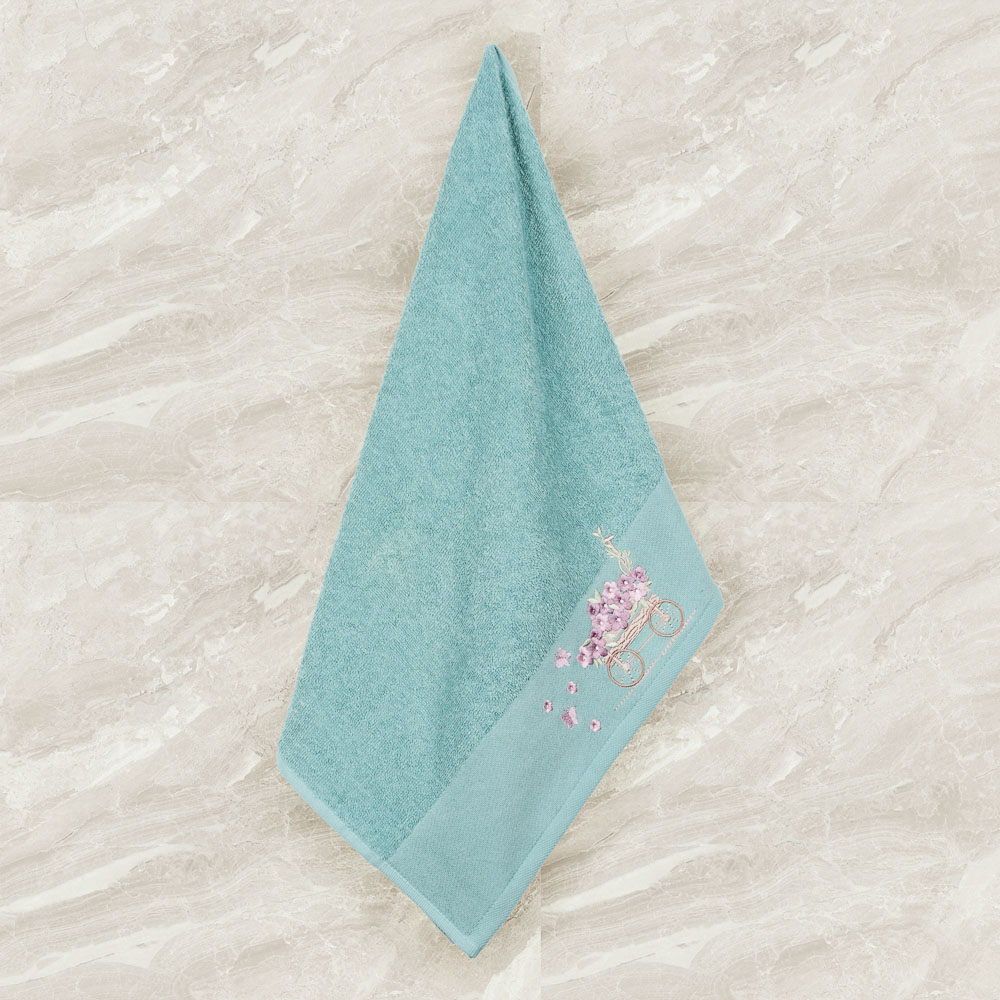 PROVANCE Мятный Латте Полотенце махровое с вышивкой, 100% хлопок, 50х80см, 350гр/м, 3 цвета, арт.№ 488-043