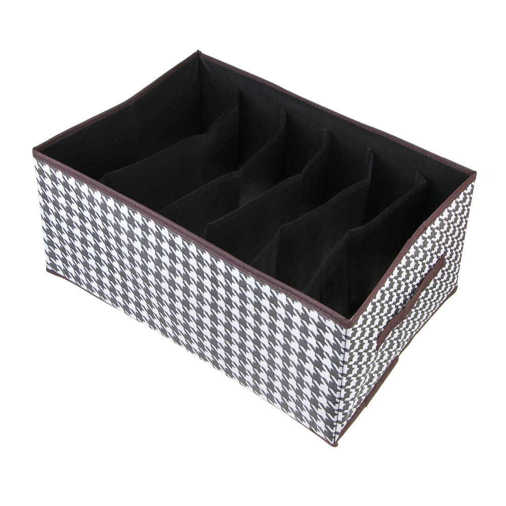 Органайзер для хранения тм VETTA Вудхауз, 6 отделов, полипропилен, картон, 44*30*20см, арт.№ 457-788