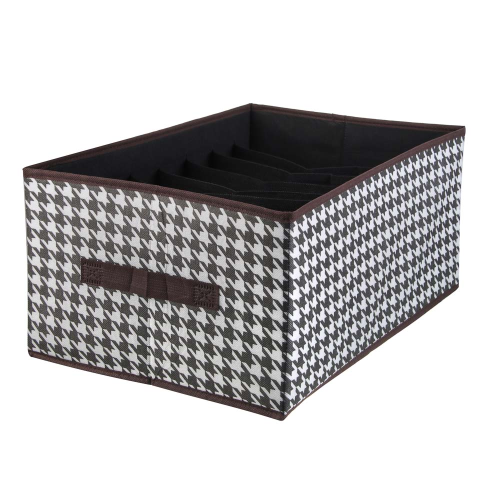 Органайзер для хранения тм VETTA Вудхауз, 6 отделов, полипропилен, картон, 44*30*20см, арт.№ 457-788