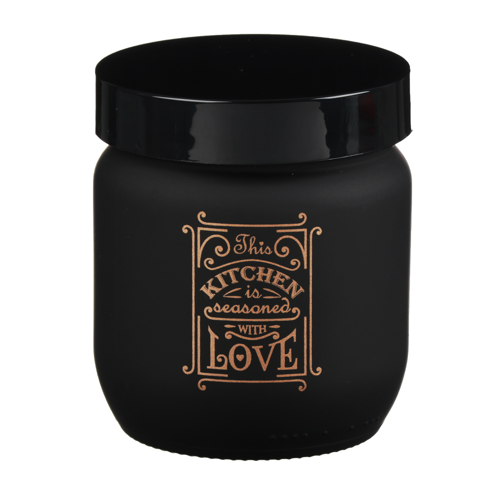 HEREVIN Блэк Эдишн Банка для сыпучих продуктов, стекло, 425мл, 146357-818, арт.№ 828-239