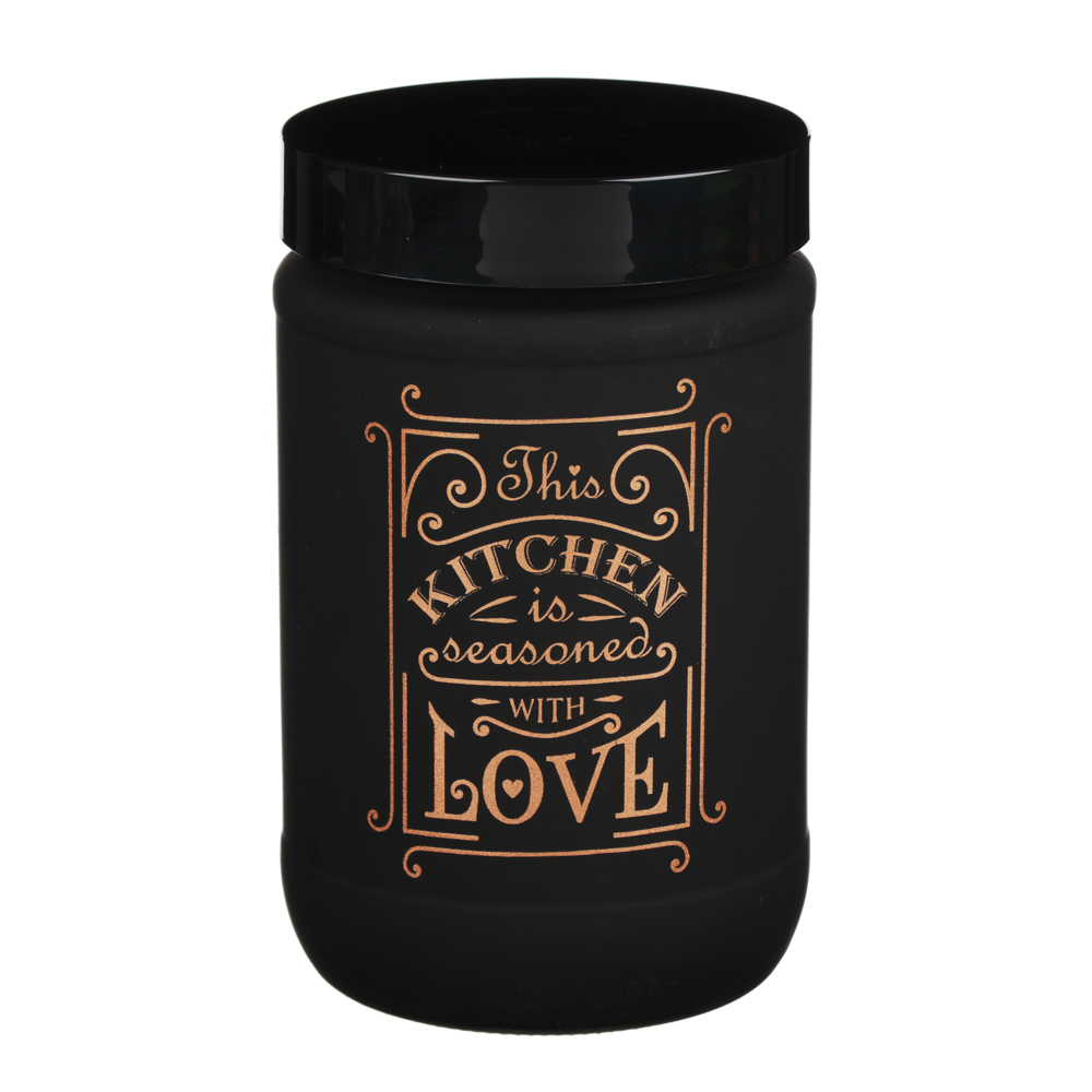 HEREVIN Блэк Эдишн Банка для сыпучих продуктов, стекло, 660мл, 146367-819, арт.№ 828-240