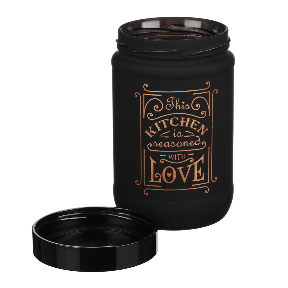 HEREVIN Блэк Эдишн Банка для сыпучих продуктов, стекло, 660мл, 146367-819, арт.№ 828-240