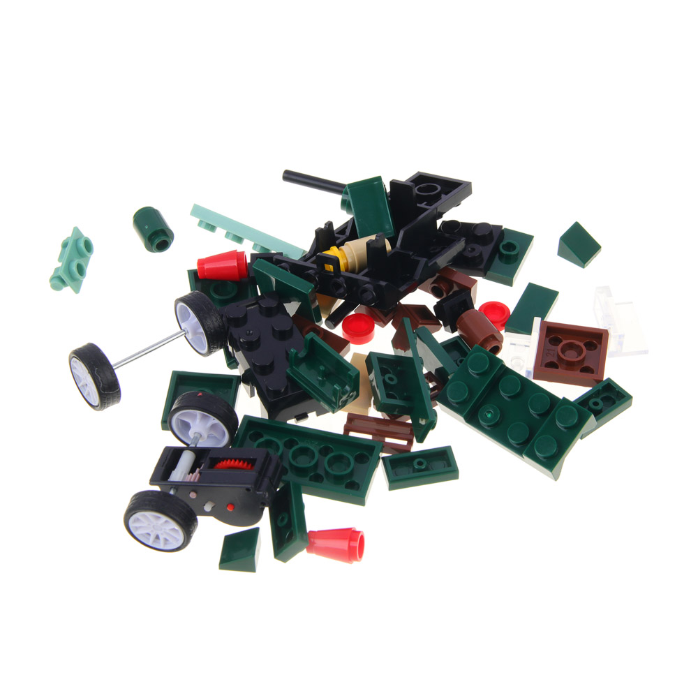 ИГРОЛЕНД Конструктор "Армия" ПВО, 59-65 дет., 2в1, инерция, АБС, коллекция, 10х7х4 см., 4 дизайна, арт.№ 265-631