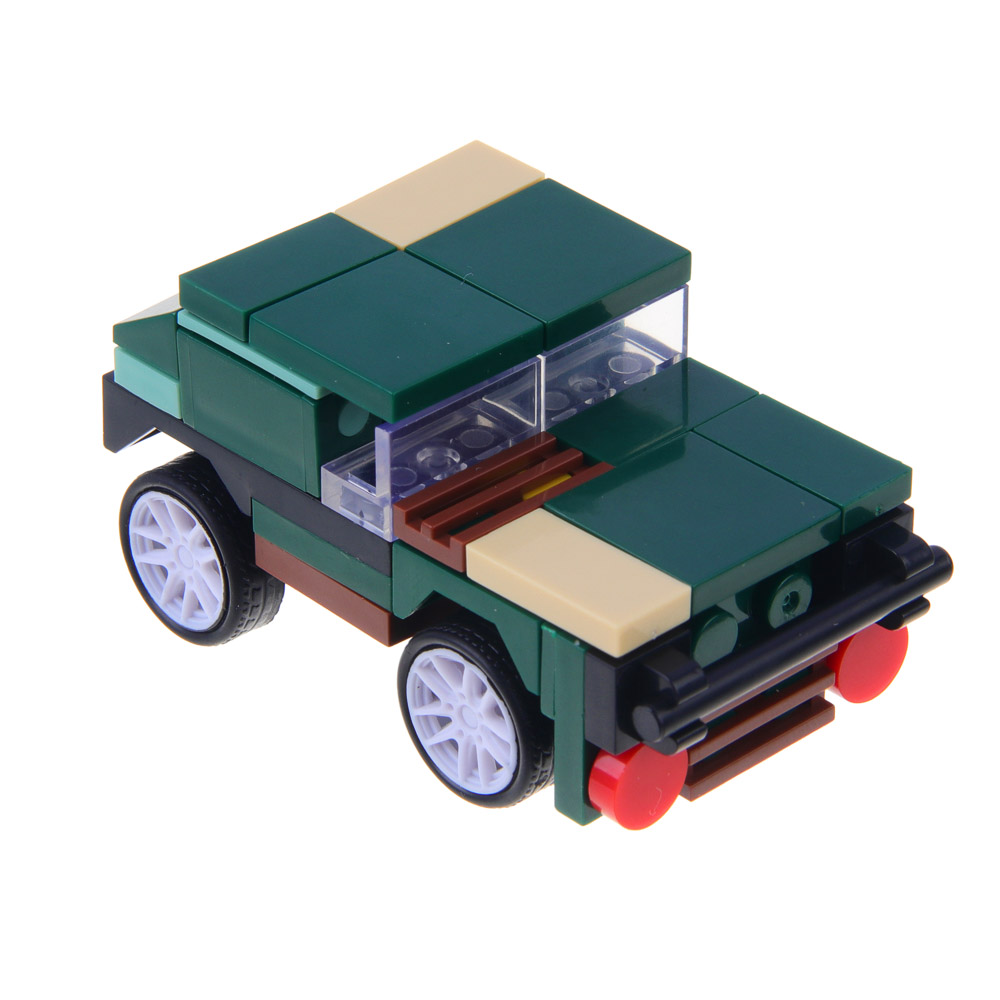 ИГРОЛЕНД Конструктор "Армия" ПВО, 59-65 дет., 2в1, инерция, АБС, коллекция, 10х7х4 см., 4 дизайна, арт.№ 265-631