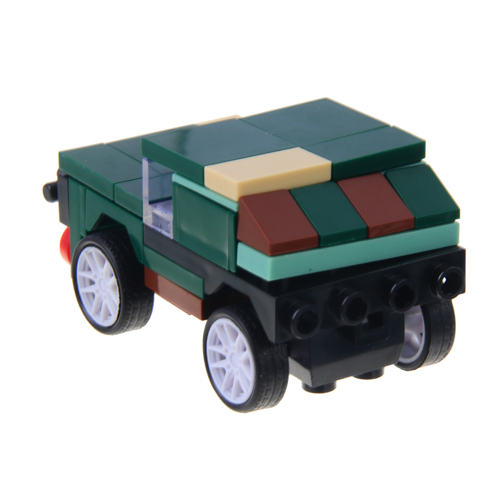 ИГРОЛЕНД Конструктор "Армия" ПВО, 59-65 дет., 2в1, инерция, АБС, коллекция, 10х7х4 см., 4 дизайна, арт.№ 265-631