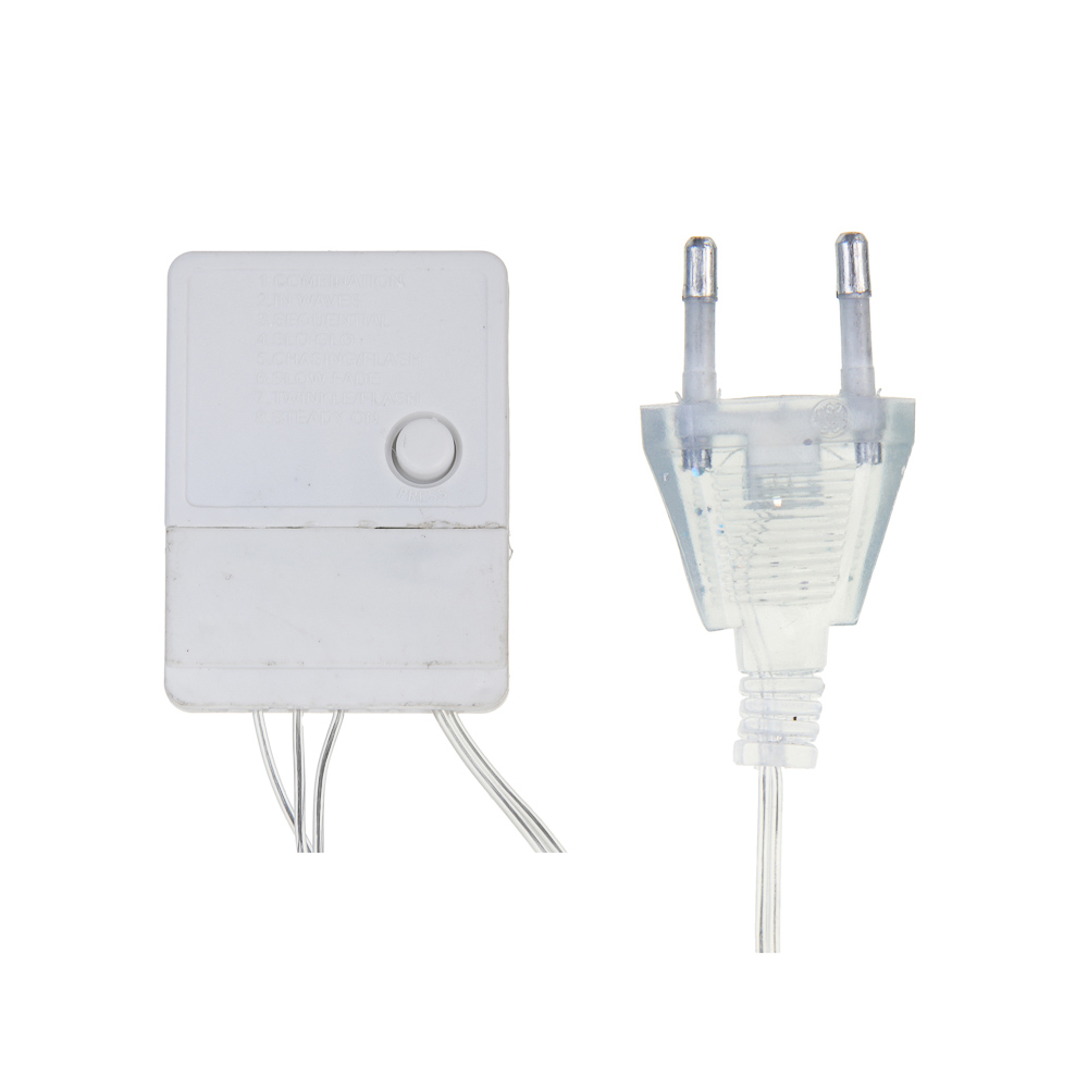 Гирлянда вьюн 14 м СНОУ БУМ, 180 LED ламп, свечение мультицвет, ПВХ прозрачный, 8 режимов, 220В, арт.№ 384-038