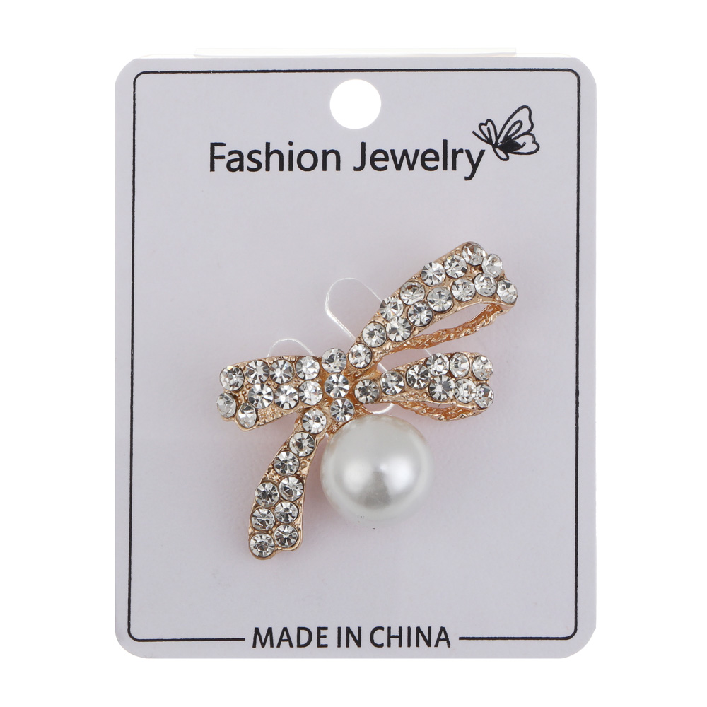 Брошь бантик, птица, сплав, БЖ25-24, арт.№ 023-037