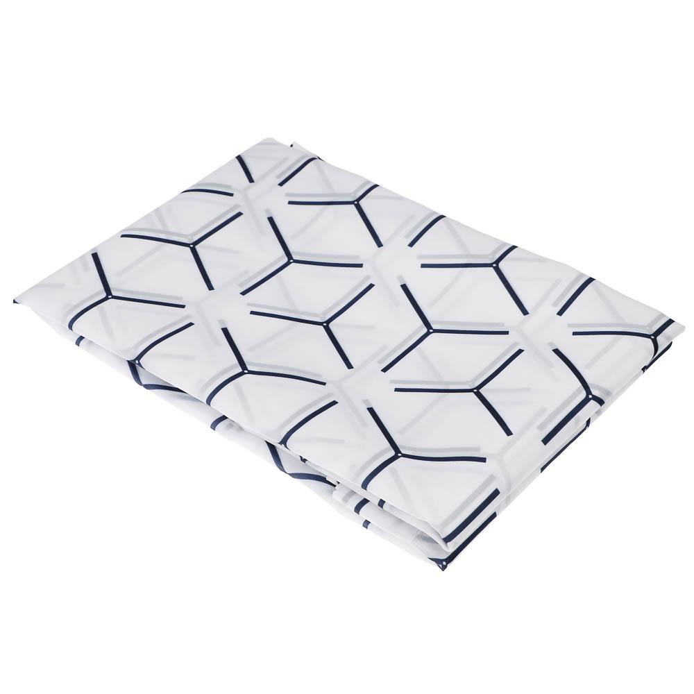 Шторка для ванной, таффета, 145x180см, ШТТФ056-13071, арт.№ 461-675