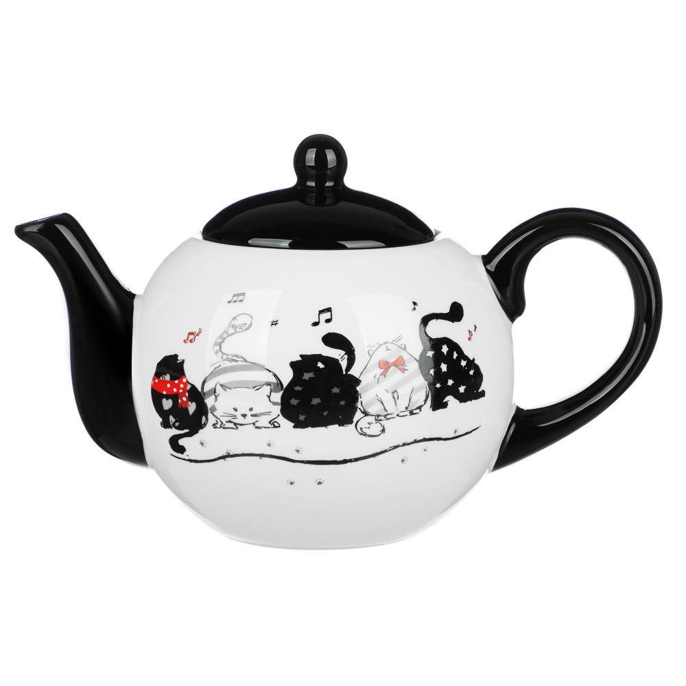MILLIMI Хвостатые друзья Чайник заварочный, 580мл, 18х11х11см, керамика, арт.№ 824-652