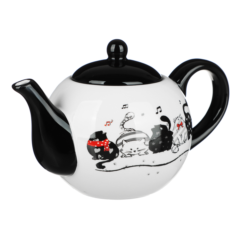 MILLIMI Хвостатые друзья Чайник заварочный, 580мл, 18х11х11см, керамика, арт.№ 824-652