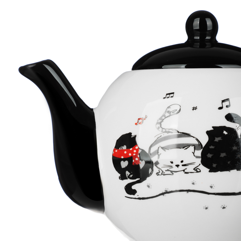 MILLIMI Хвостатые друзья Чайник заварочный, 580мл, 18х11х11см, керамика, арт.№ 824-652