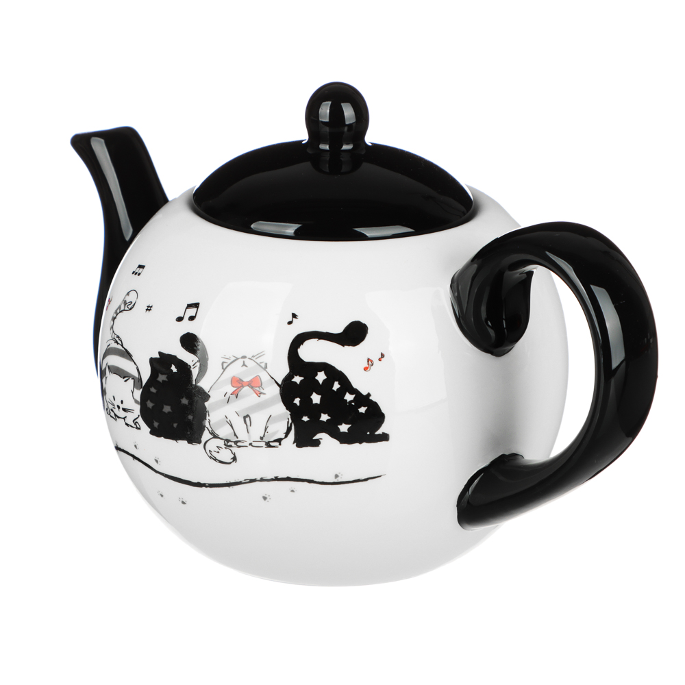 MILLIMI Хвостатые друзья Чайник заварочный, 580мл, 18х11х11см, керамика, арт.№ 824-652