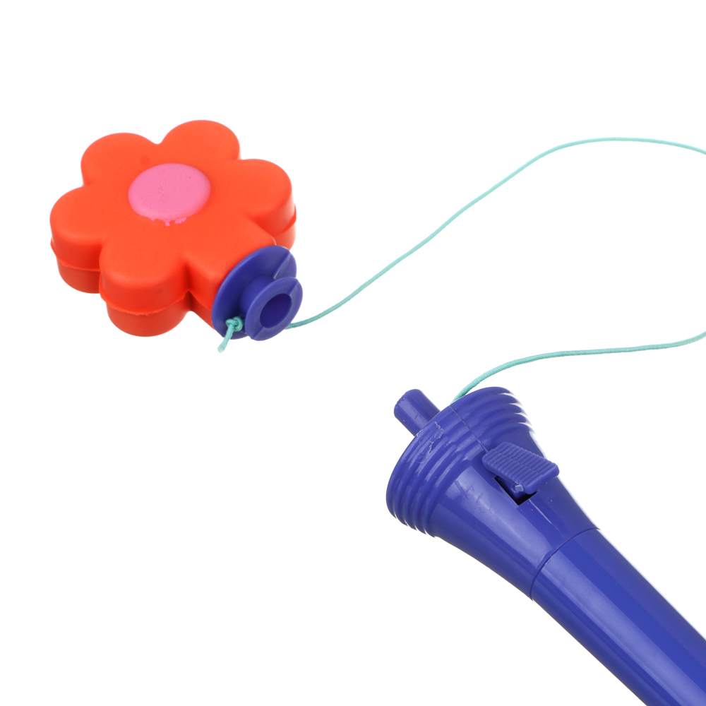 Ручка-антистресс шариковая синяя "Стреляющая фигурка", 18,5 см, шнурок, 3 диз., полиэстер, ПП, арт2, арт.№ 591-020