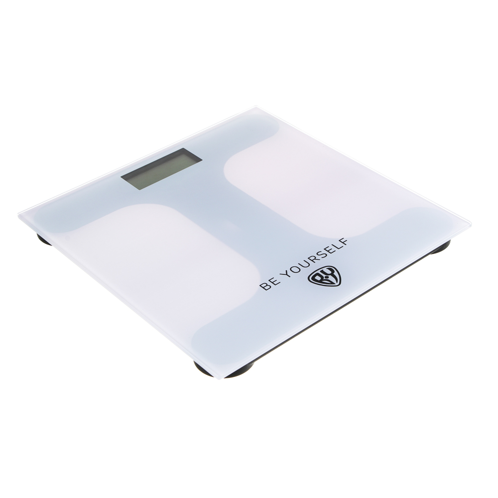 BY Русские Супергерои Весы напольные электронные, ЖК-дисплей, макс.нагр. до 180кг, 28х28х0,5см, бел, арт.№ 252-720