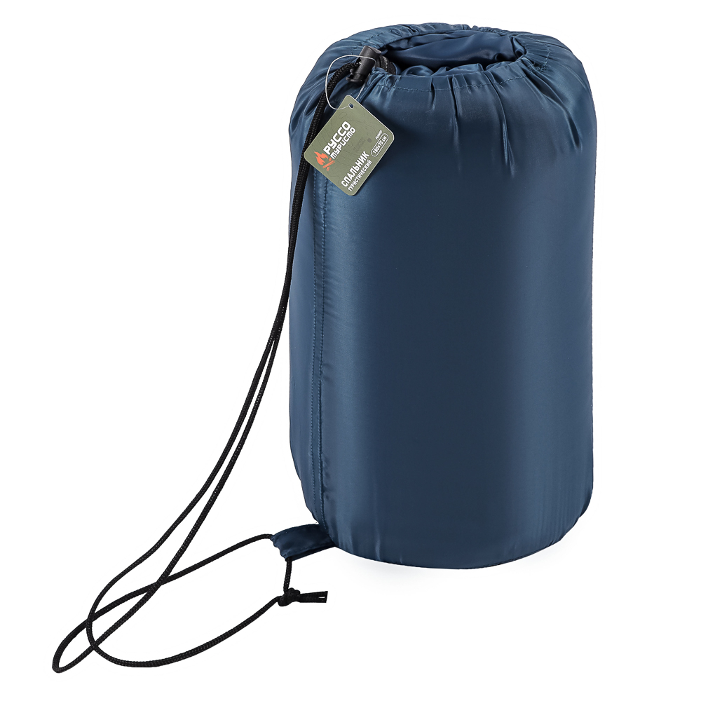 Спальник туристический тм РУССО ТУРИСТО, 180х75см, полиэстер 170T, 750гр, холлофайбер 150 г/м2, +5С, арт.№ 122-040