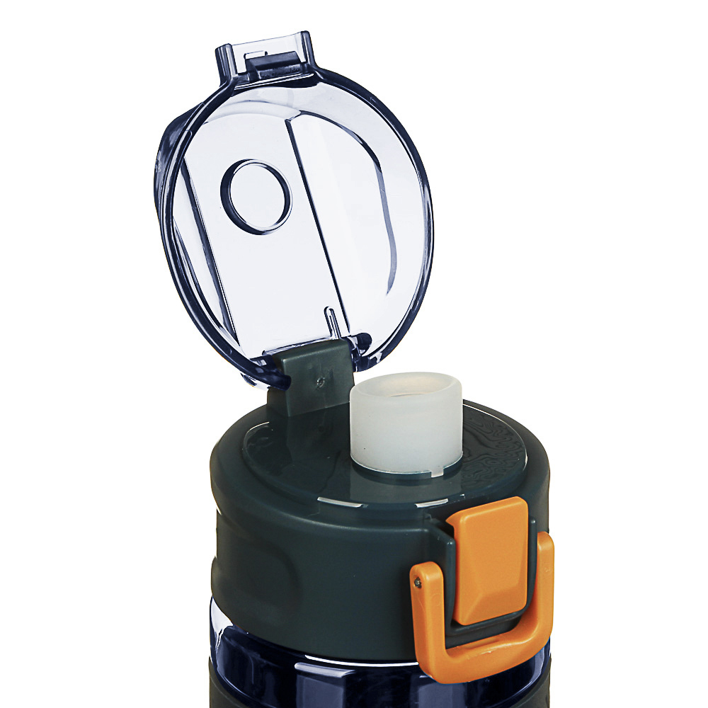 SILAPRO Бутылка спортивная для воды с силиконовым поильником 18,5x8,5см, 500мл, PC, силикон, 2 цвета, арт.№ 088-016