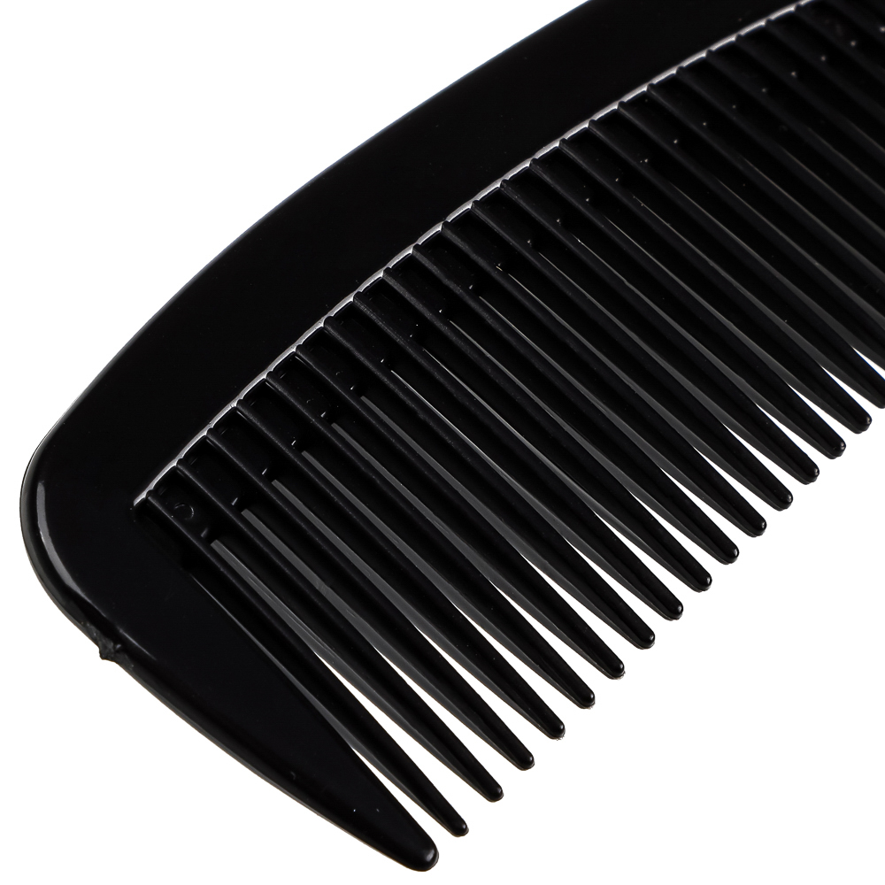 Расческа-гребень тм ЮНИLOOK, пластик, 22х5см, черный, арт.№ 319-042