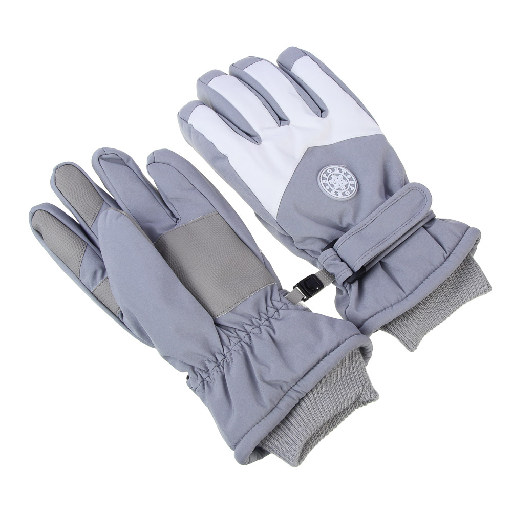 GALANTE Перчатки женские утепленные с регулятором, р-р 18-20, серый, СЗМП24-08, арт.№ 363-373