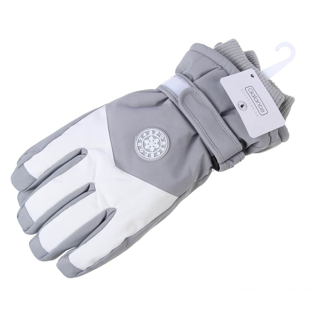 GALANTE Перчатки женские утепленные с регулятором, р-р 18-20, серый, СЗМП24-08, арт.№ 363-373