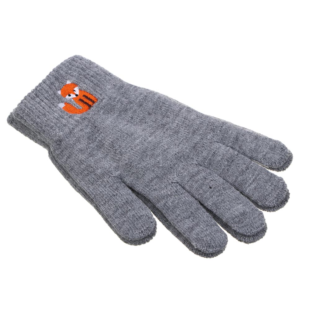 GALANTE Перчатки для взрослых вязаные с вышивкой, р-р 18-20, 6 цветов, СЗПВ24-19, арт.№ 363-375