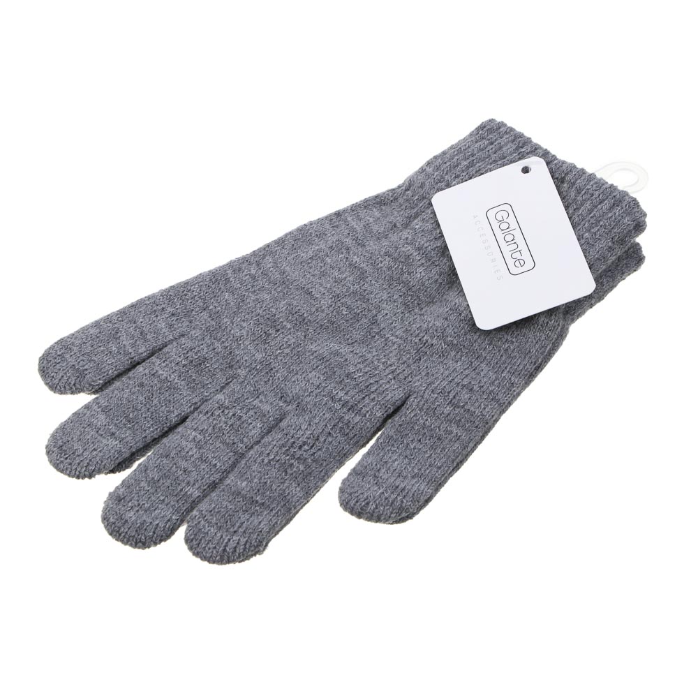 GALANTE Перчатки для взрослых вязаные с вышивкой, р-р 18-20, 6 цветов, СЗПВ24-19, арт.№ 363-375