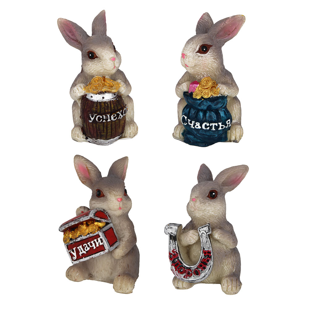 СНОУ БУМ Фигурка Символ года, 5,5 см, полистоун, 4 дизайна, арт.№ 398-451