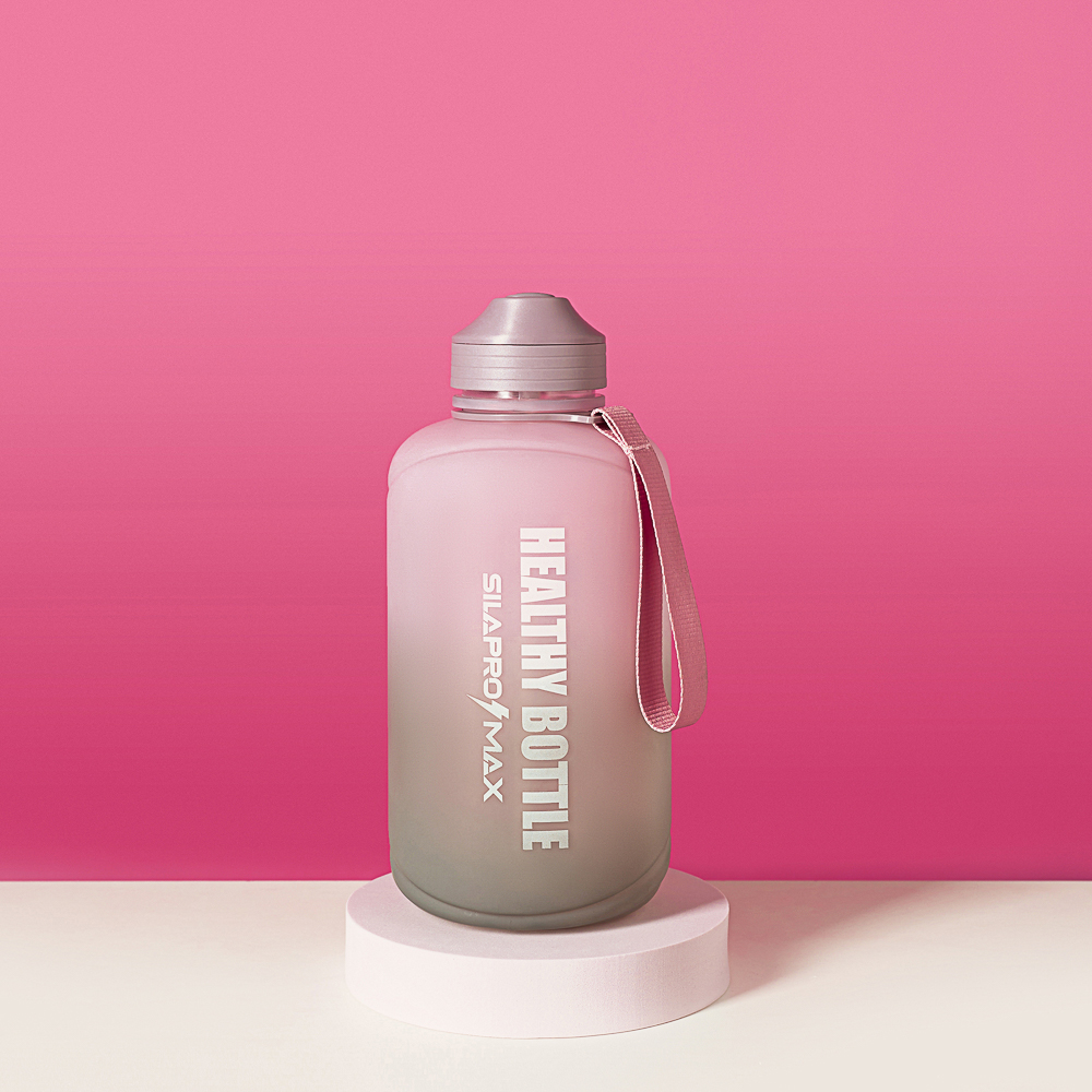 SILAPRO MAX Бутылка спортивная с замком, ULTIMATE GREY-ELDERBERRY, 2л, PETG, арт.№ 088-048