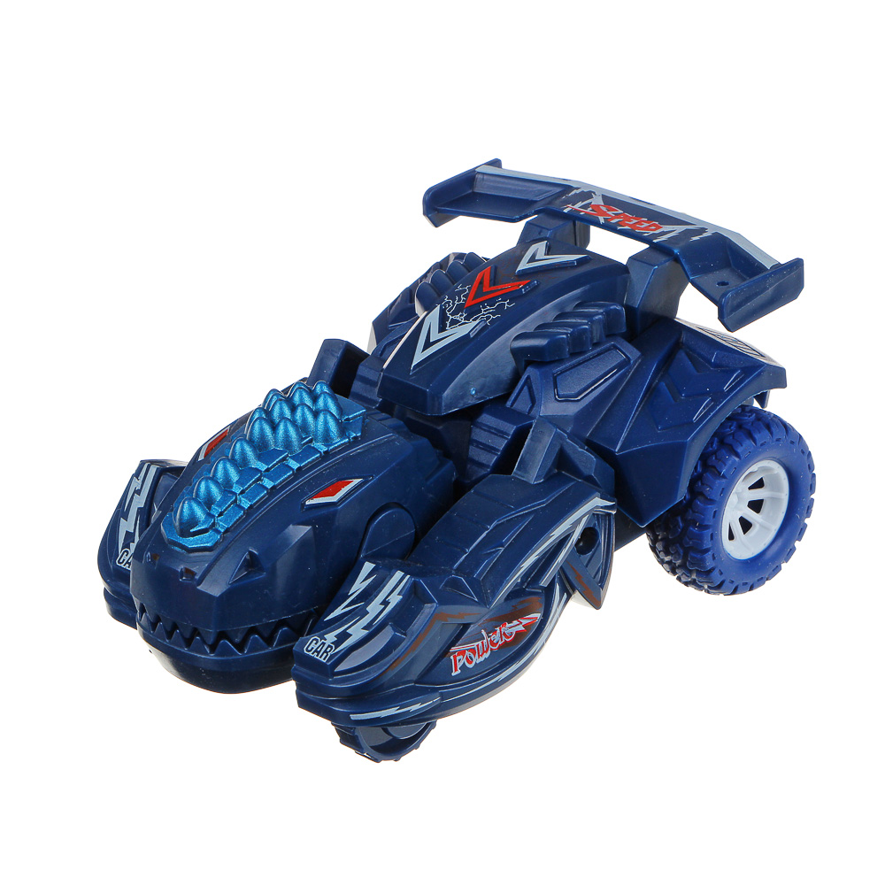 ИГРОЛЕНД Машинка инерционная "Дикие гонки", трюки, ABS, 12х5х8см, 4 дизайна, арт.№ 292-265