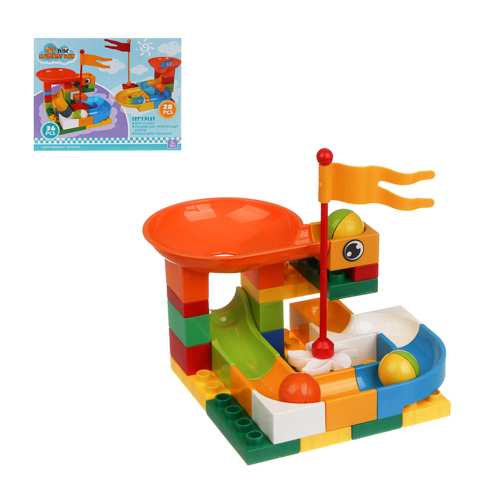 Конструктор для малышей 36-52детали, 20х15,6х6см, 2 дизайна, арт.№ 891-342