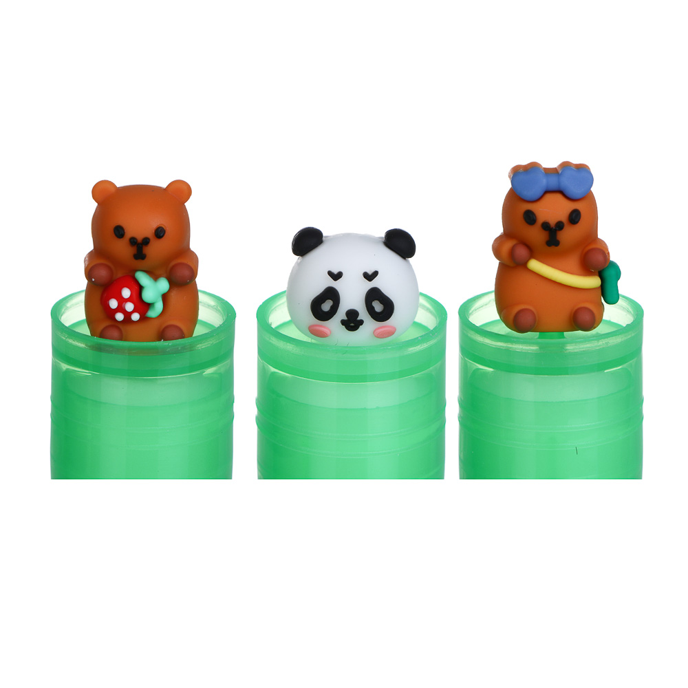 Клей-карандаш 8гр, ПВА, "Панда/Капибара", микс 3 дизайна, шоу-бокс, арт.№ 607-079