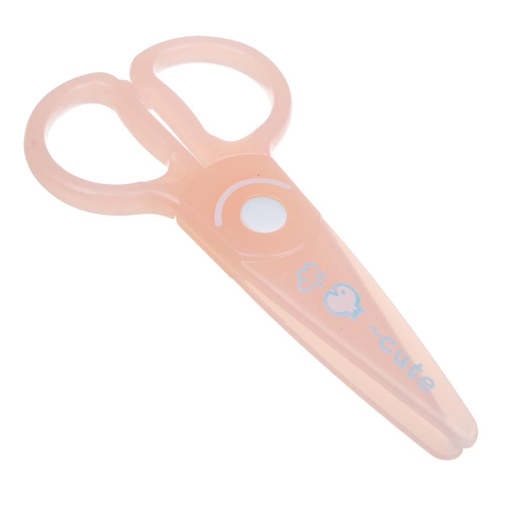 Ножницы, 125 мм, с безопасными пластиковыми лезвиями, пастель 3 цвета, шоу-бокс, арт.№ 607-080