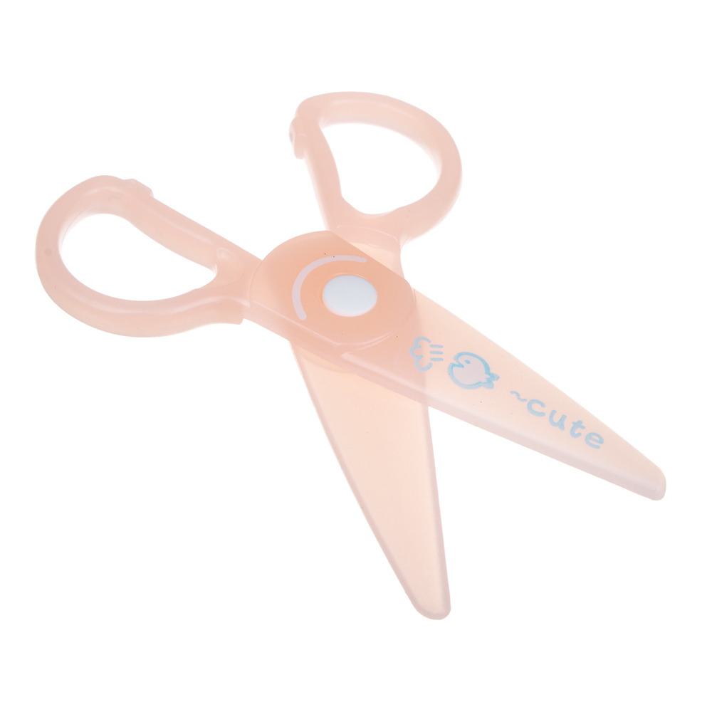 Ножницы, 125 мм, с безопасными пластиковыми лезвиями, пастель 3 цвета, шоу-бокс, арт.№ 607-080