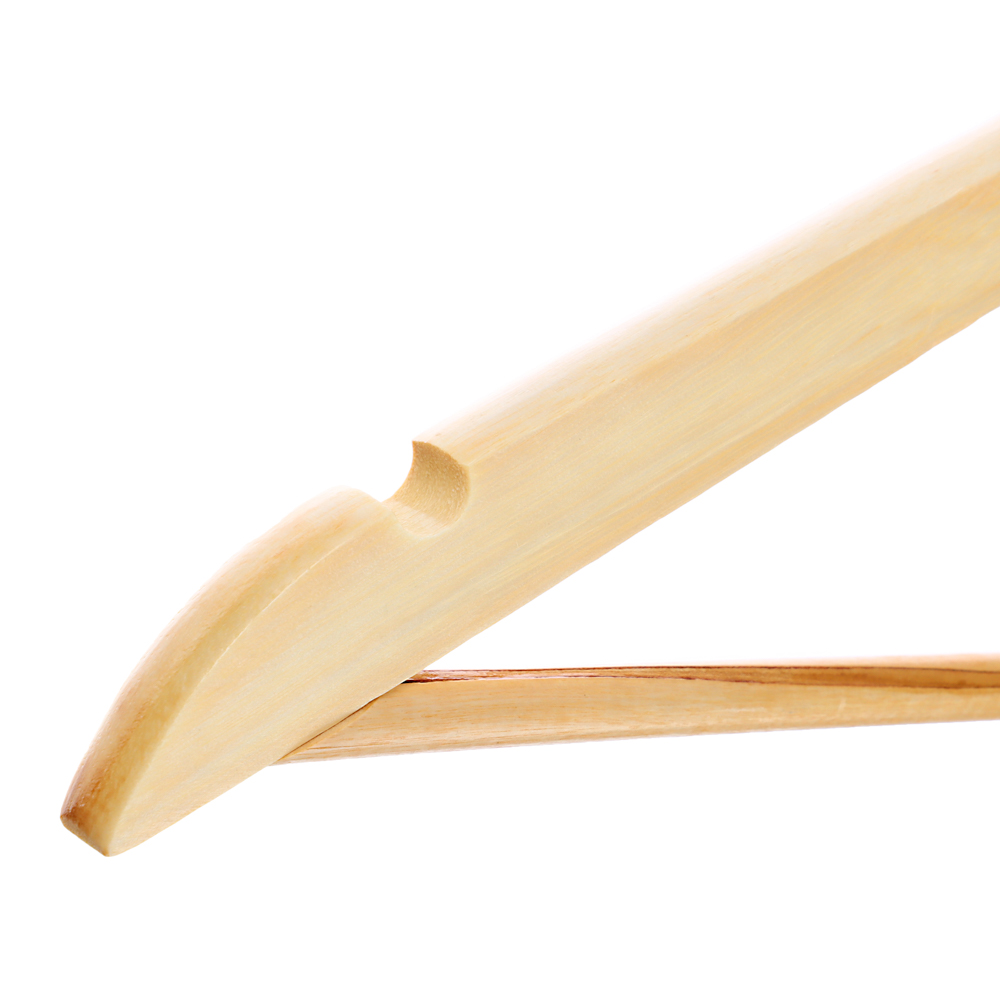 Вешалка для одежды тм VETTA, 45см, деревянная, хром, цвет светлое дерево, арт.№ 455-051