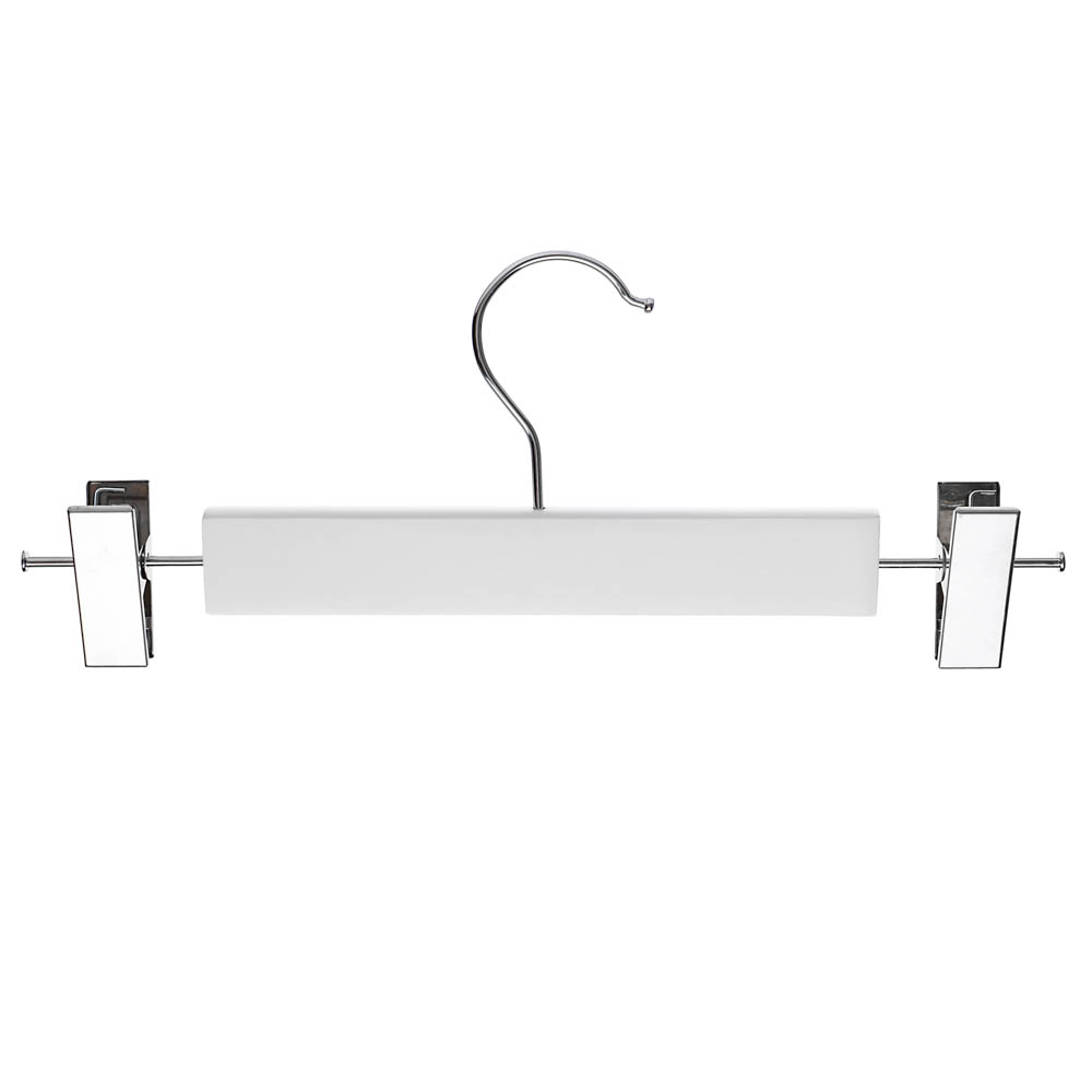 Вешалка для юбок и брюк тм VETTA, 28см, с зажимами, хром, цвет белый, арт.№ 455-057