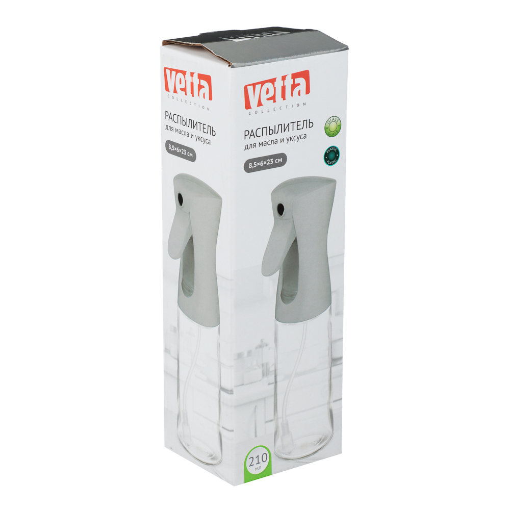 VETTA Распылитель для масла и уксуса, 210мл, 8,5х6х23см, стекло, арт.№ 828-331