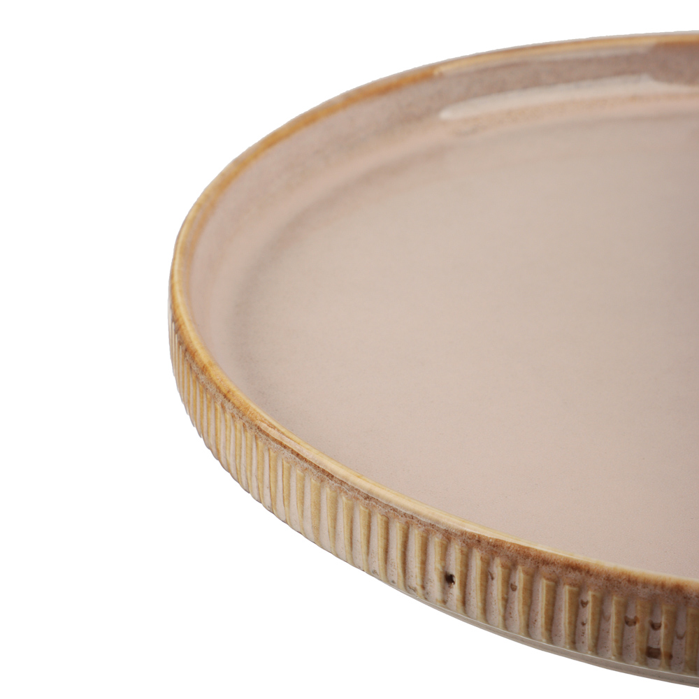 MILLIMI Кантри тарелка закусочная 21,3см, керамика, бежевый, арт.№ 824-230