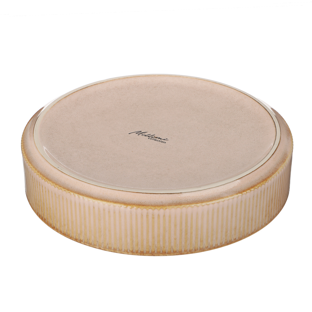 MILLIMI Кантри тарелка для супа 19,4см, 620мл, керамика, бежевый, арт.№ 824-231