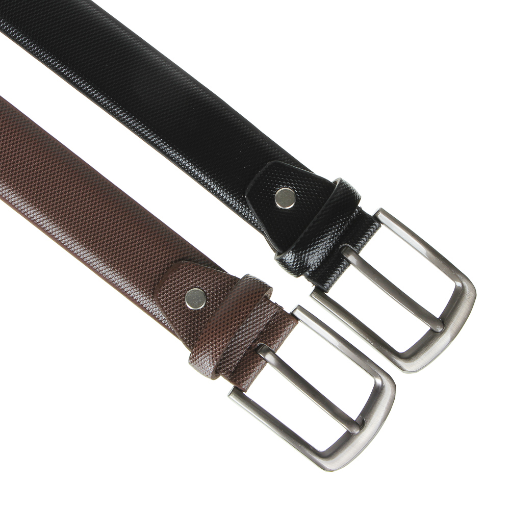 PAVO Ремень мужской, ПУ, сплав, ширина 3,3см, длина 120/130см, 2 цвета, РМ20-6, арт.№ 311-405