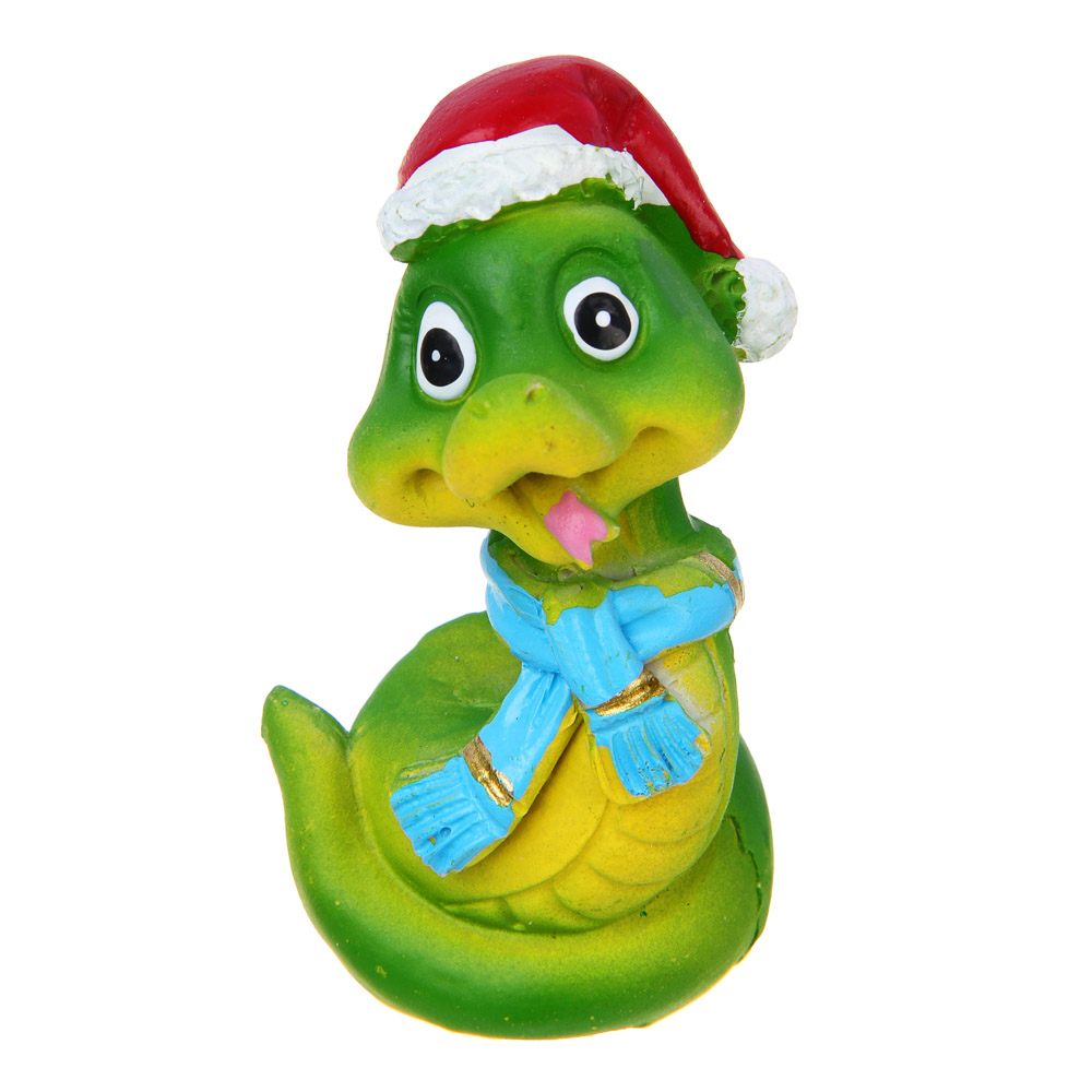 СНОУ БУМ Сувенир Символ Года, полистоун, 4х3х5 см, зеленый, 2 дизайна, арт.№ 398-830